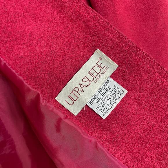 Vintage 70s Lilli Ann Ultrasuede Blazer | Adolph Schuman, Fuchsia, Fits M/L, EUC - Picture 4 of 7